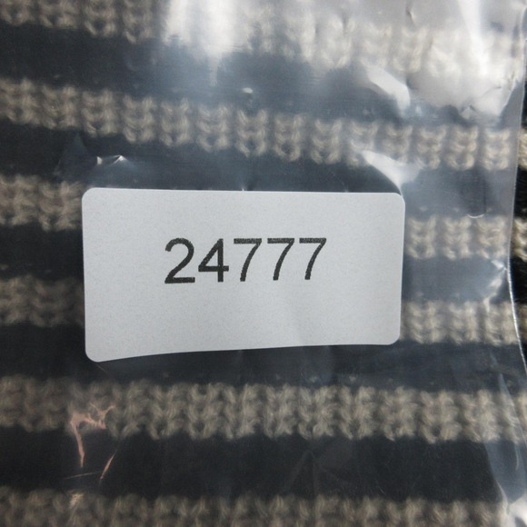 78 & Sunny Sweater Womens Large Tan Black Stripe Knit Pullover Acrylic - Picture 10 of 10